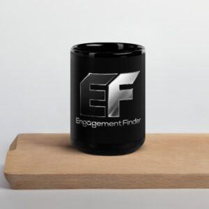 EF Black glossy mug